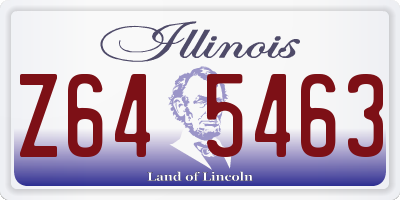 IL license plate Z645463