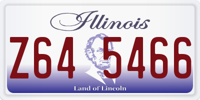 IL license plate Z645466