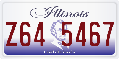IL license plate Z645467