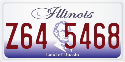 IL license plate Z645468