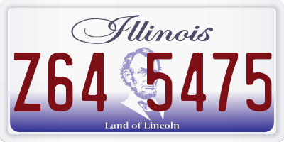 IL license plate Z645475