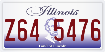 IL license plate Z645476