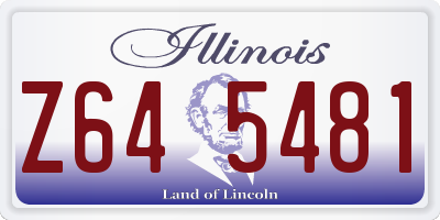 IL license plate Z645481