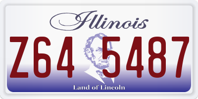 IL license plate Z645487