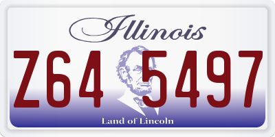 IL license plate Z645497