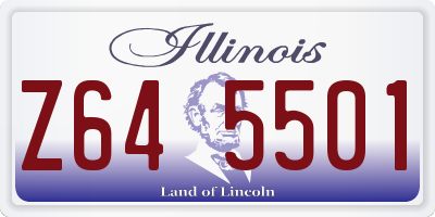 IL license plate Z645501