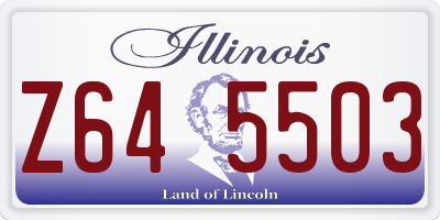 IL license plate Z645503