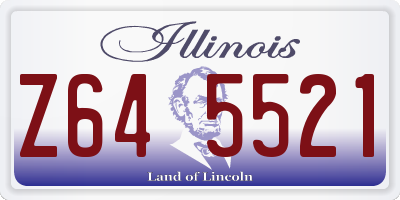 IL license plate Z645521
