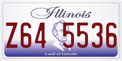 IL license plate Z645536
