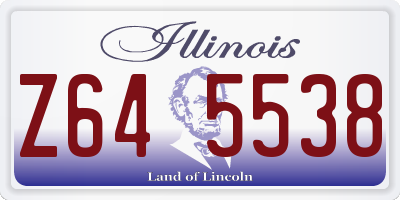 IL license plate Z645538