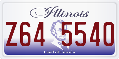 IL license plate Z645540