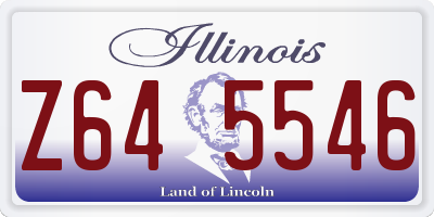 IL license plate Z645546
