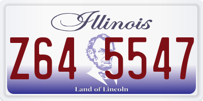 IL license plate Z645547