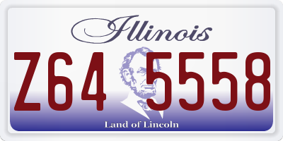 IL license plate Z645558