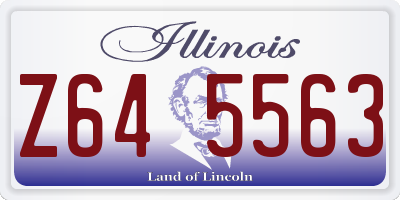 IL license plate Z645563