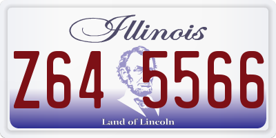 IL license plate Z645566