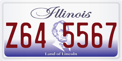 IL license plate Z645567