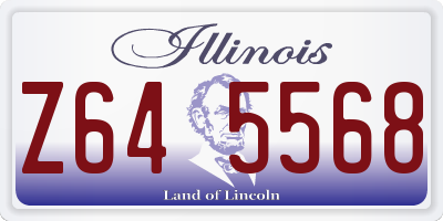 IL license plate Z645568