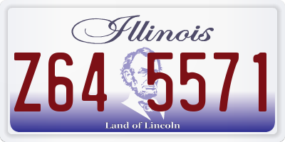IL license plate Z645571