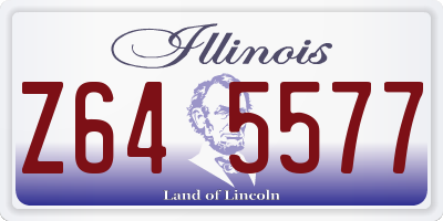 IL license plate Z645577