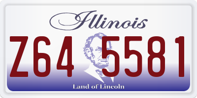 IL license plate Z645581