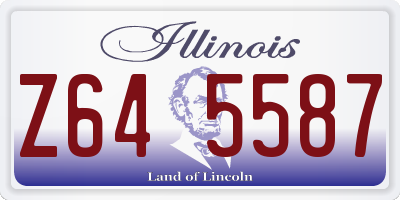 IL license plate Z645587