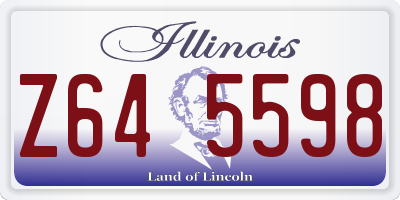 IL license plate Z645598