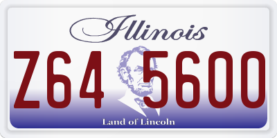 IL license plate Z645600