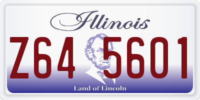 IL license plate Z645601