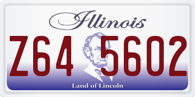 IL license plate Z645602