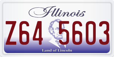 IL license plate Z645603