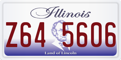 IL license plate Z645606