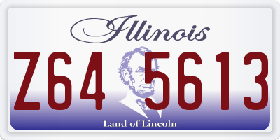 IL license plate Z645613
