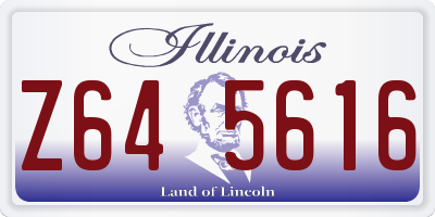 IL license plate Z645616