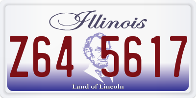 IL license plate Z645617