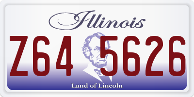 IL license plate Z645626