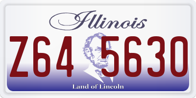 IL license plate Z645630
