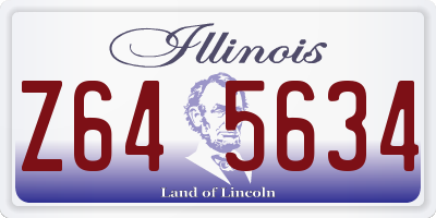 IL license plate Z645634