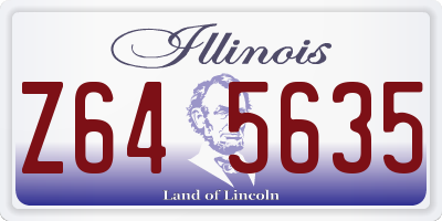 IL license plate Z645635