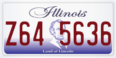 IL license plate Z645636