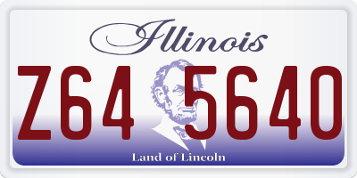 IL license plate Z645640