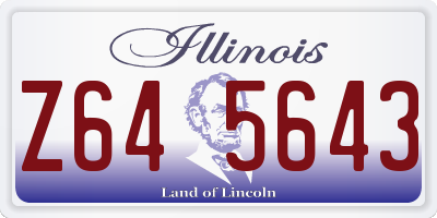 IL license plate Z645643