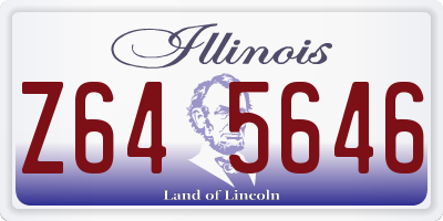 IL license plate Z645646