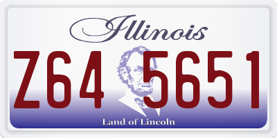 IL license plate Z645651