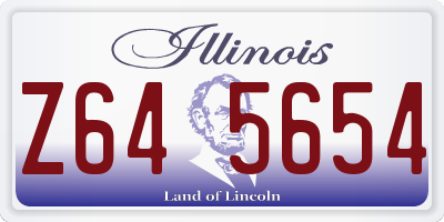 IL license plate Z645654