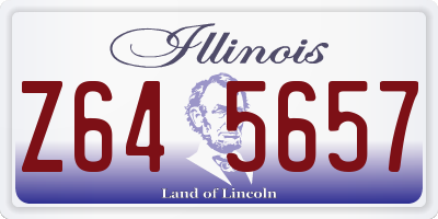 IL license plate Z645657