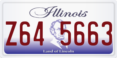 IL license plate Z645663