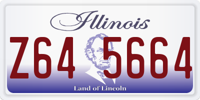 IL license plate Z645664