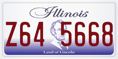 IL license plate Z645668