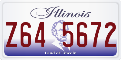IL license plate Z645672